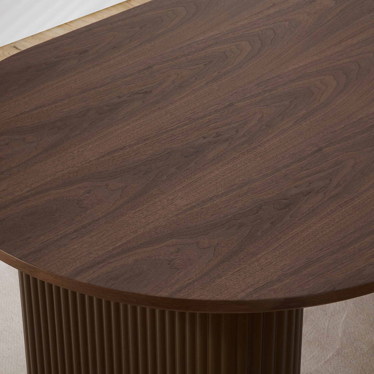 Bishop light dining table - walnut | Gallery Everyday by Leather Gallery