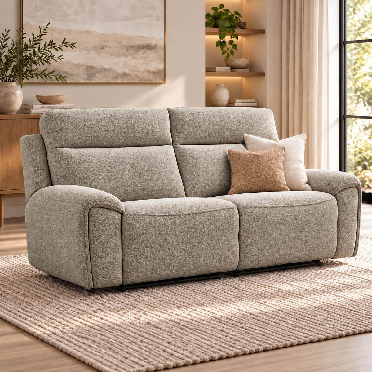 Melina 2 Seater Fabric | Biscotti | Gallery Everyday