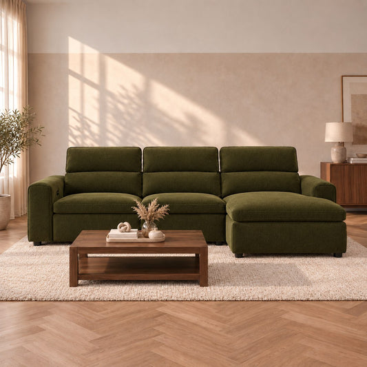 Kiera 3 Seater L Shape Couch