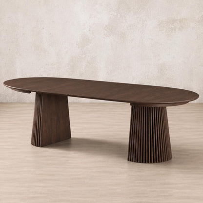 Campbell Dining Table  - Walnut | Leather Gallery