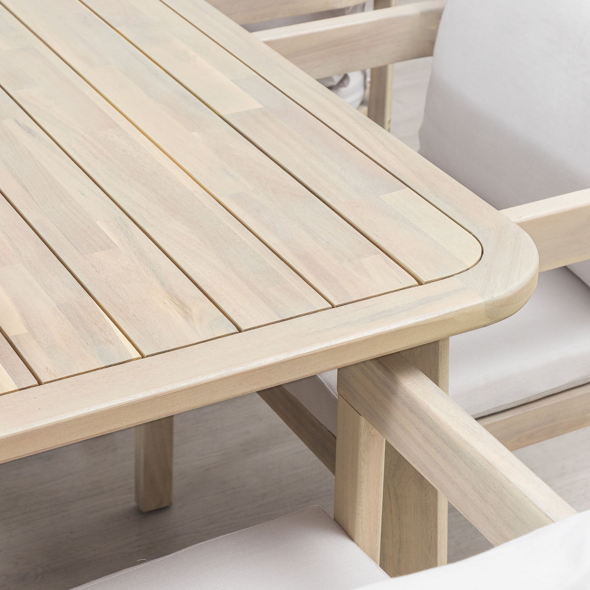 Carenero Natural Ash Frame Oatmeal Dining Set