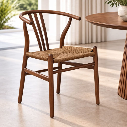 Elara Dining Chair - Leather Gallery - Walnut