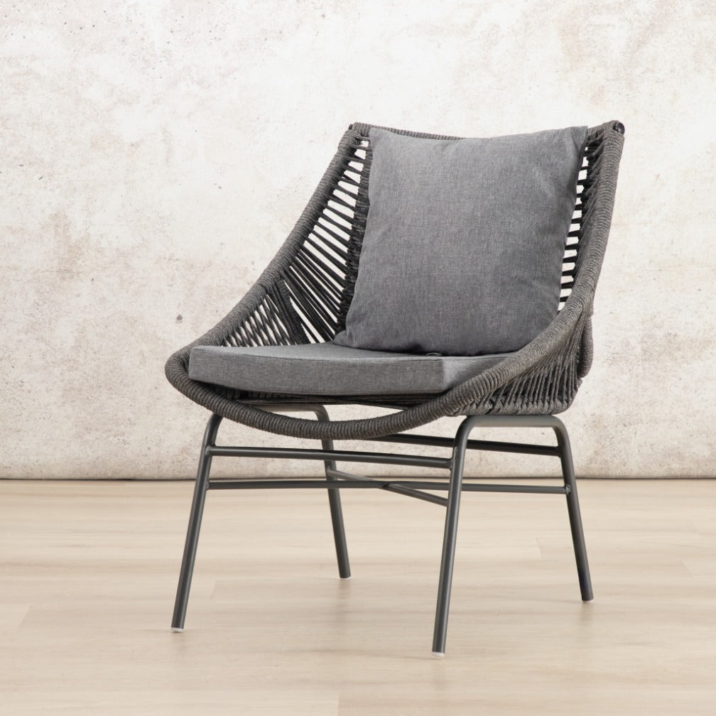 Solara patio chair in Black, angle view. | Patio chairs and table, patio lounge set, patio furniture, patio chairs, outdoor chairs, outdoor chairs for sale