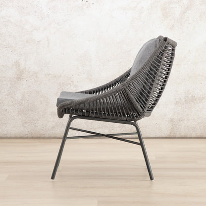 Marlin Patio Chairs and Table, Set of 3 – Black, shown in a modern, minimalist patio space. | Patio chairs and table, patio lounge set, patio furniture, patio chairs, outdoor chairs, outdoor chairs for sale