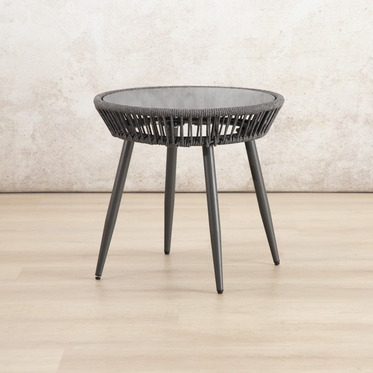 Marlin Patio Chairs and Table, Set of 3 – Black, shown in a modern, minimalist patio space. | Patio chairs and table, patio lounge set, patio furniture, patio chairs, outdoor chairs 