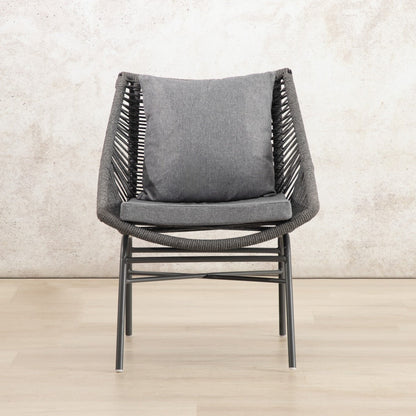 Solara Patio Chairs – Black, front view| Patio chairs and table, patio lounge set, patio furniture, patio chairs, outdoor chairs