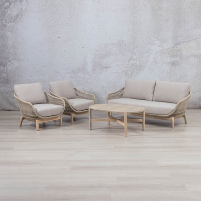 Solis Outdoor White Washed Oak Frame - Dessert Taupe