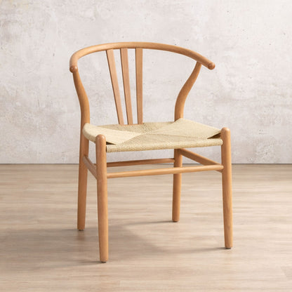 Elara Dining Chair - Leather Gallery - Natural 