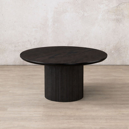 Helmsley Coffee Table - Black | Coffee tables, round coffee tables, black coffee table, wood coffee table 