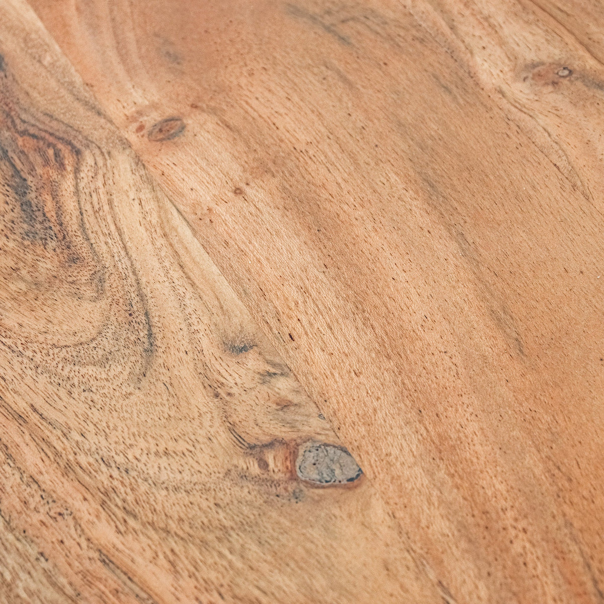 Close-up of the Gallery Everyday Lazlo TV Stand - 1.75m, showing the natural wood tabletop grain and warm finish.