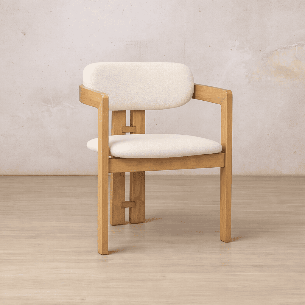 Marlon Fabric Dining Chair - Natural