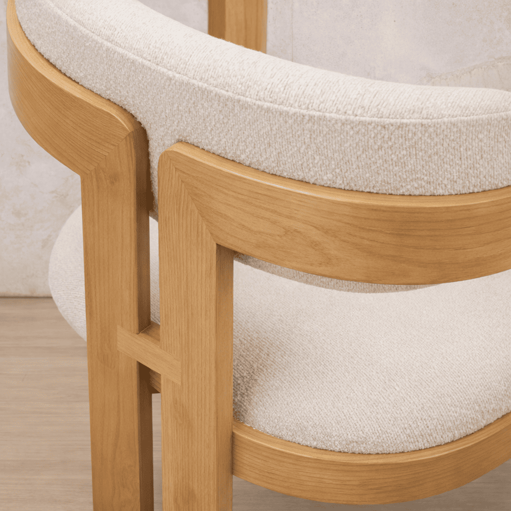 Marlon Fabric Dining Chair - Natural