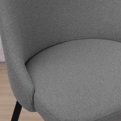 Spencer Fabric Dining Chair - Velvet Dark | Dining Chairs, grey dining chairs