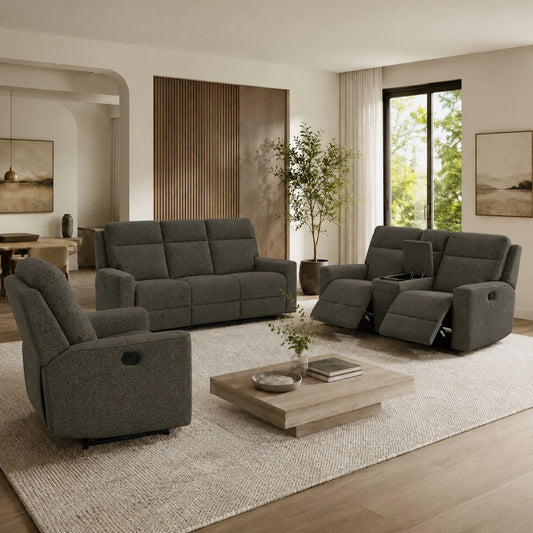 Vallano 3+2+1 Fabric Recliner Home Theatre Suite